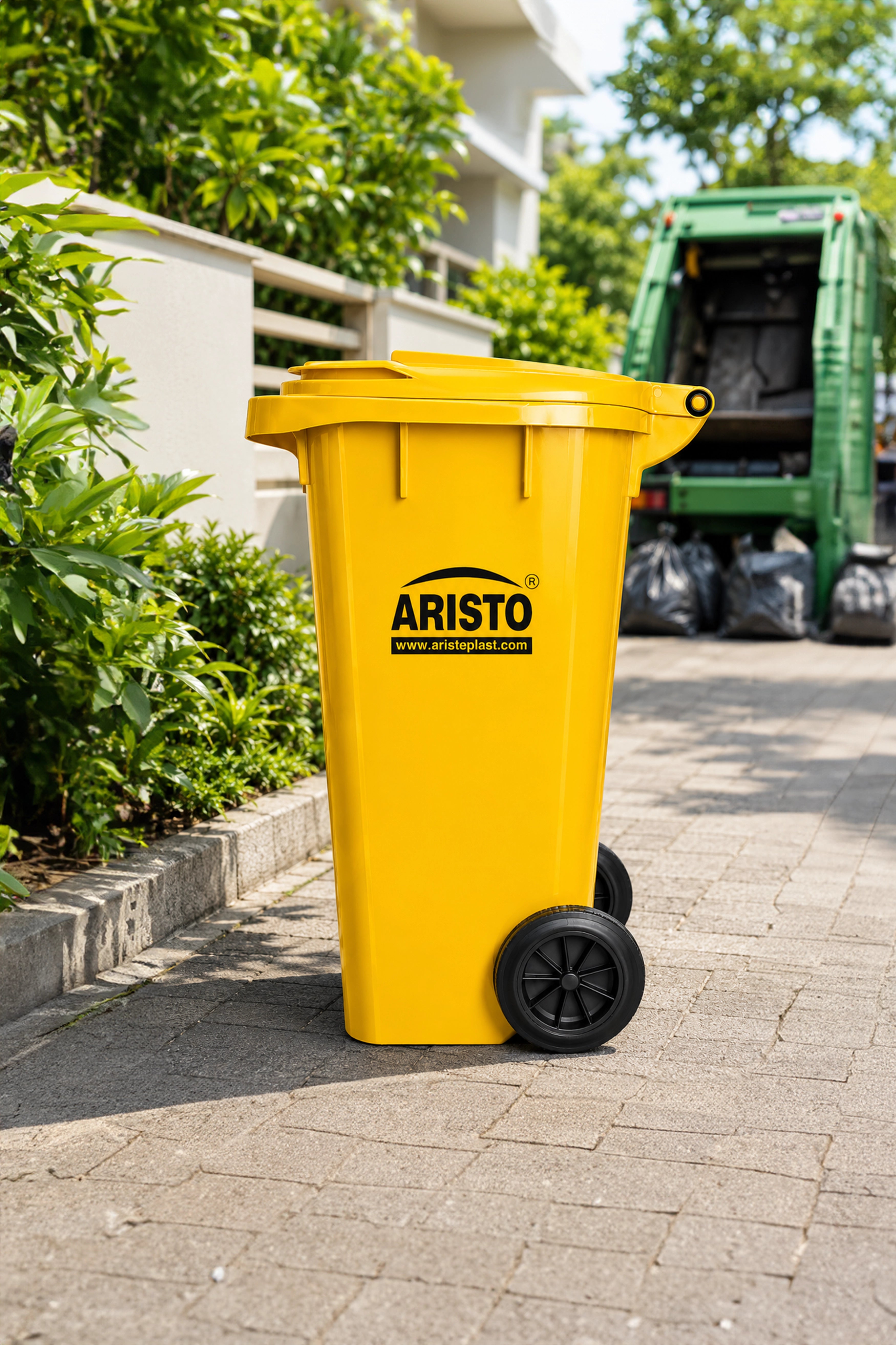 Aristo Wheeled Dustbin 120 Litre