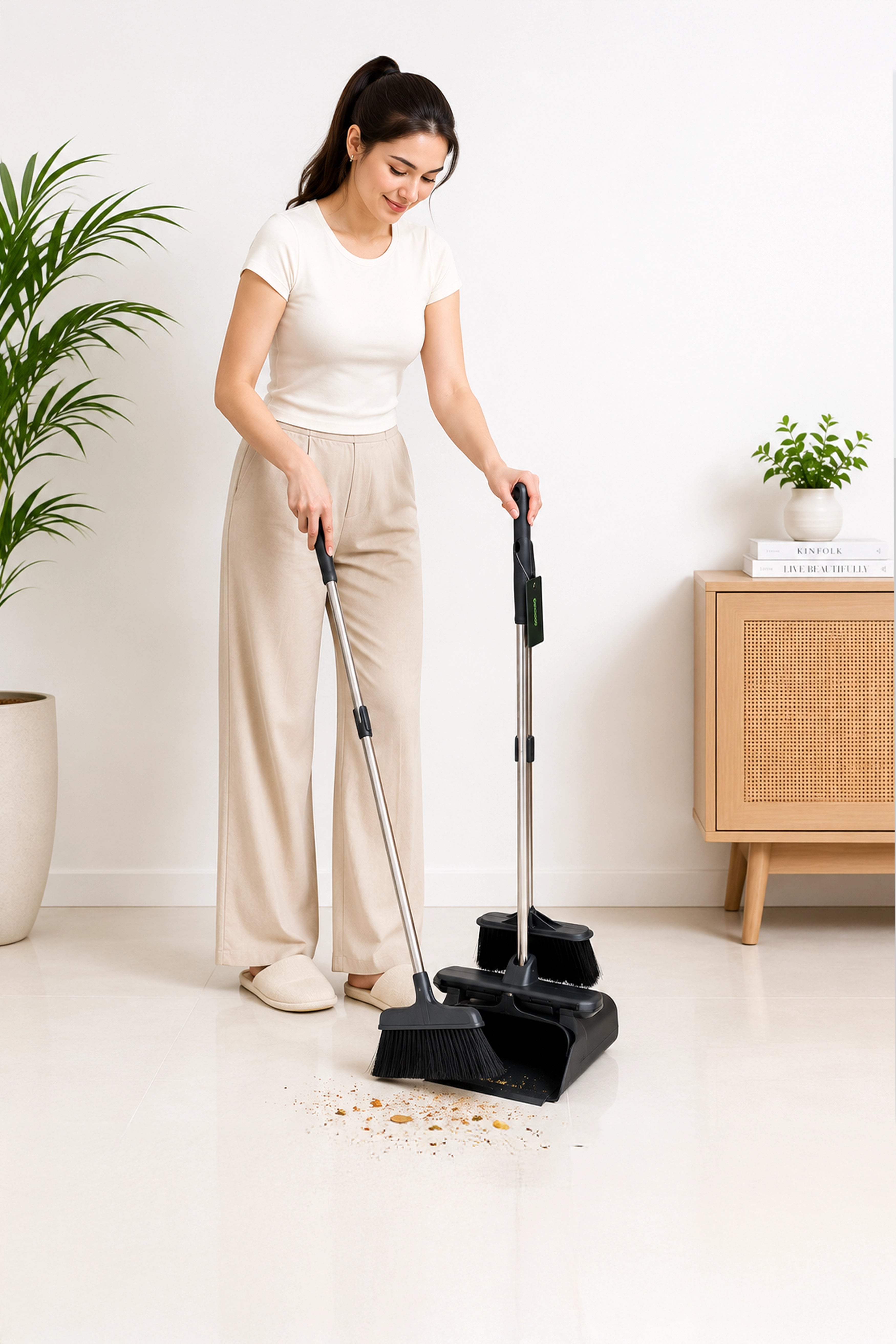 SS Handle Lobby Dustpan
