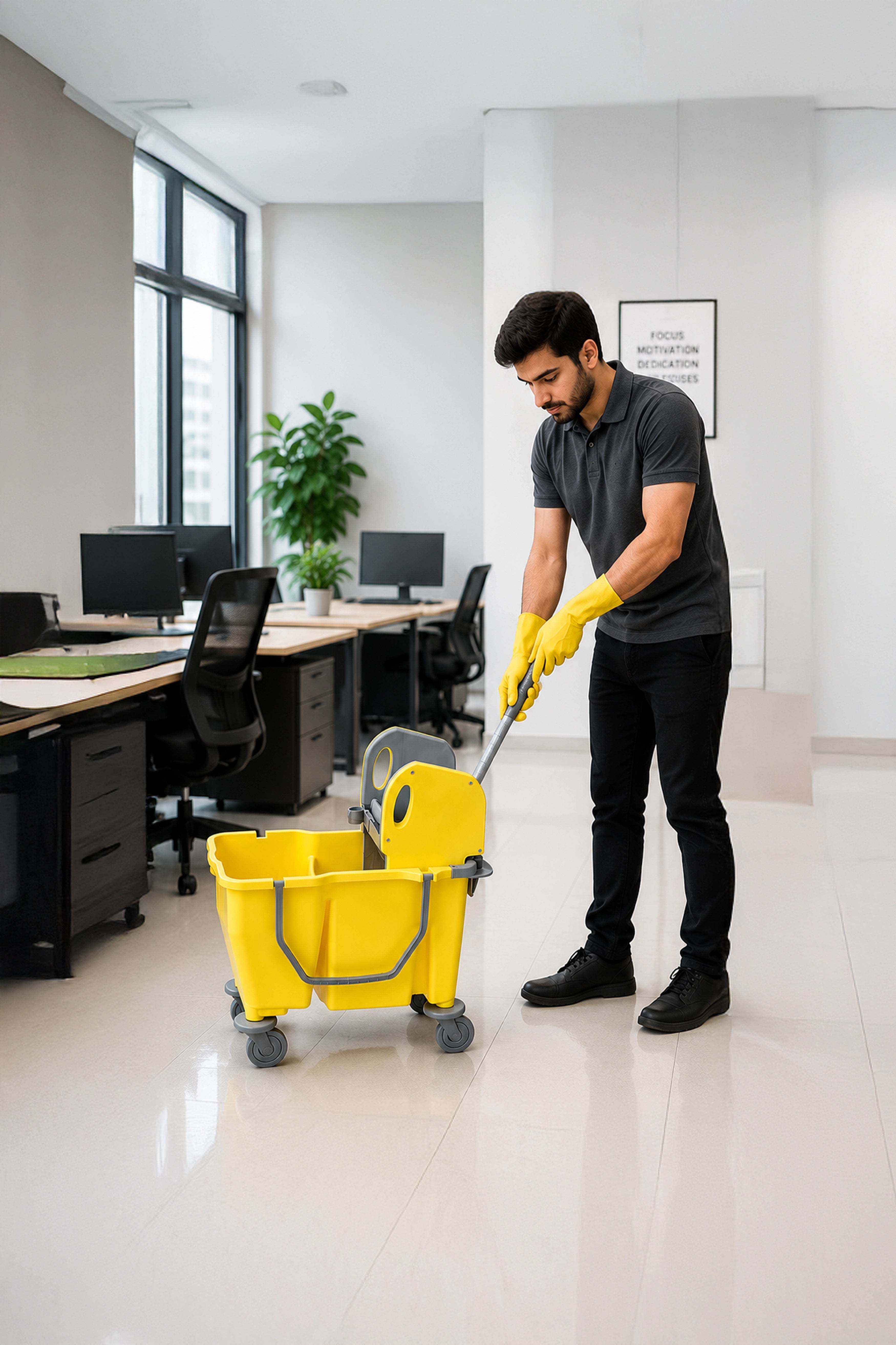 30Ltr Mopping Trolley