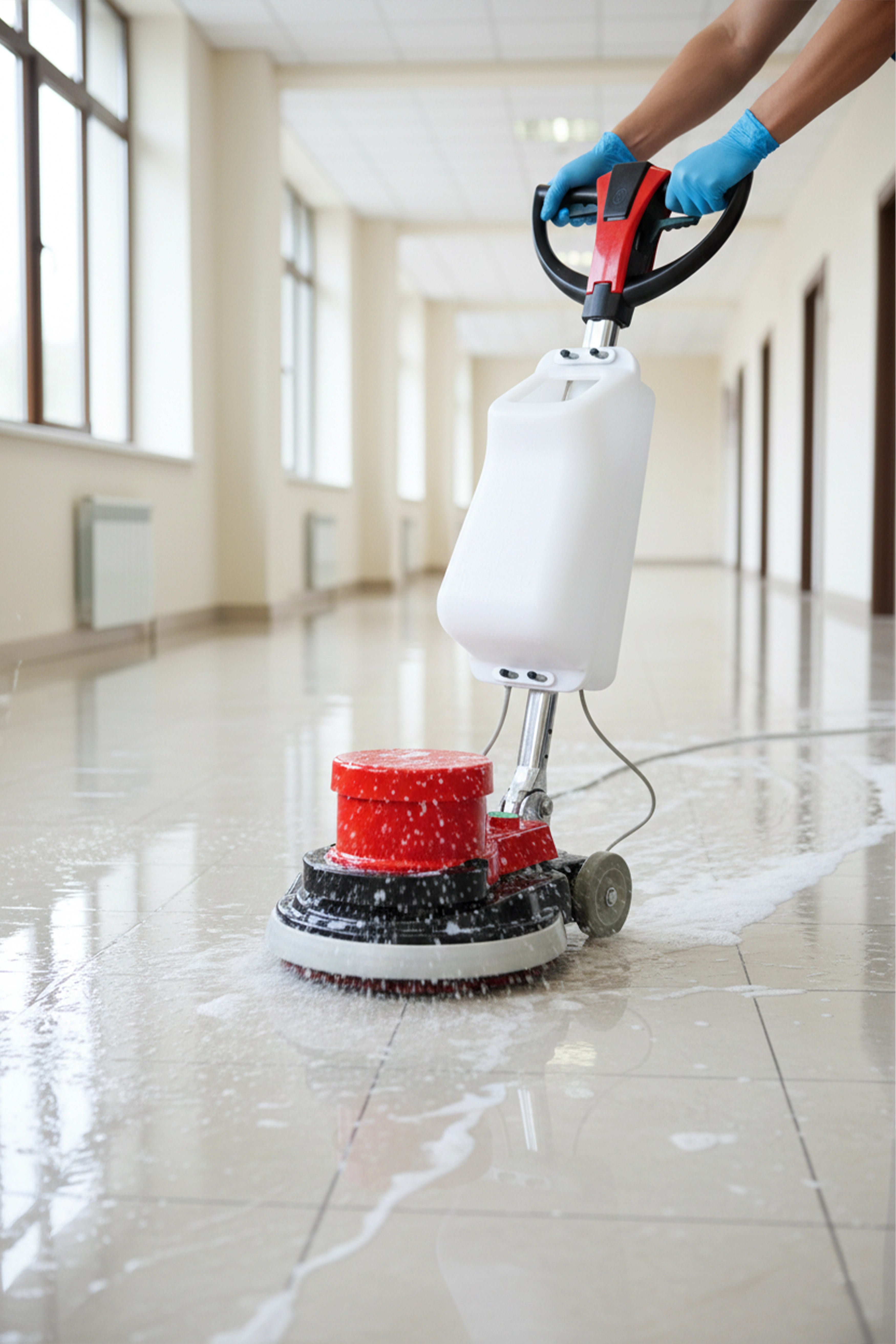 Single Disc Scrubbing Machine