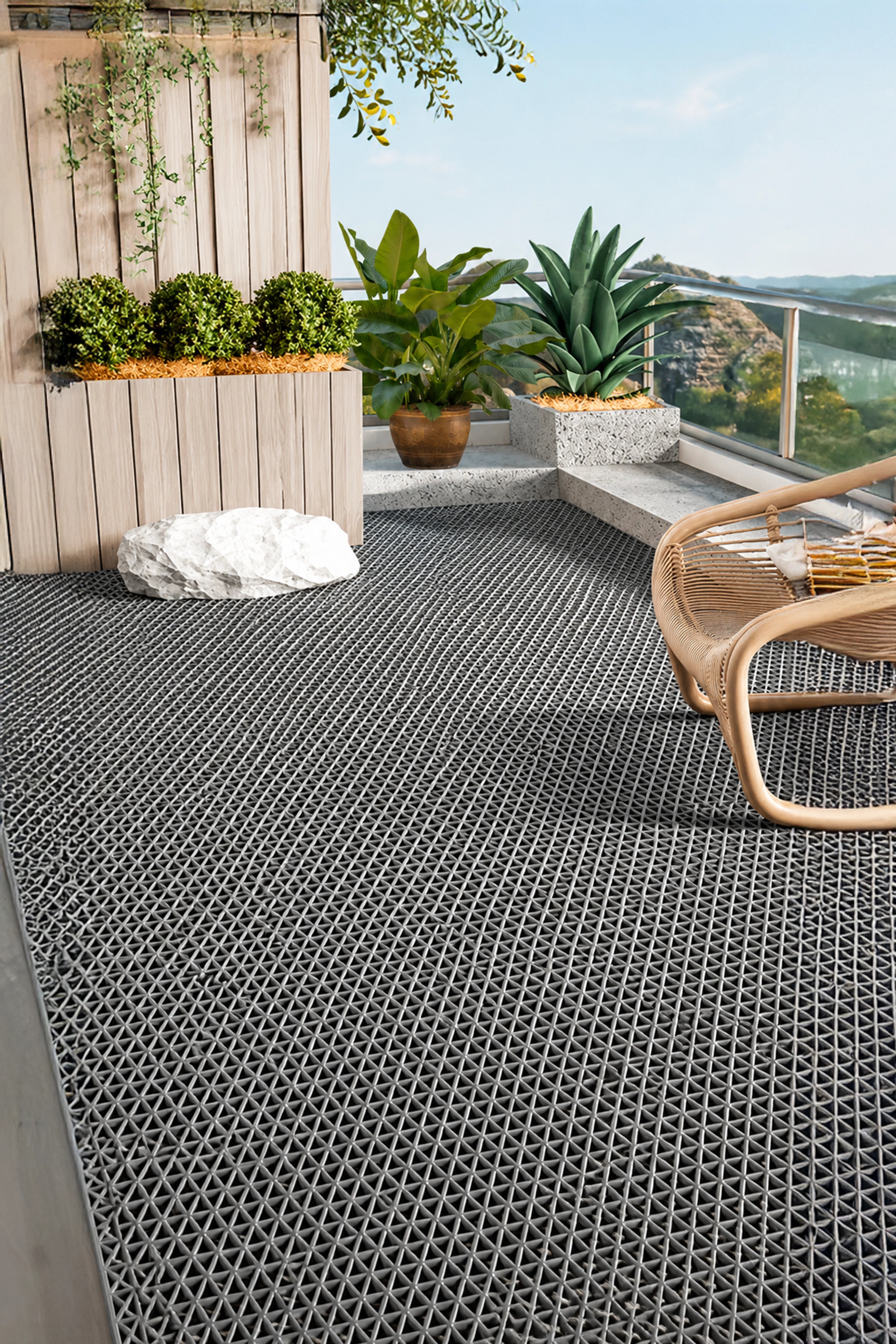 Antiskid Rubber Mat 3ft × 1 Metre