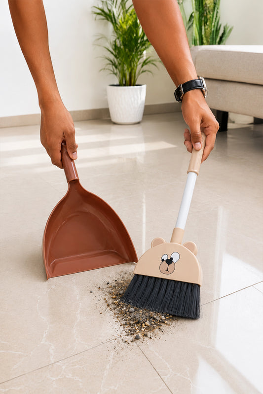 Dustpan Set Teddy