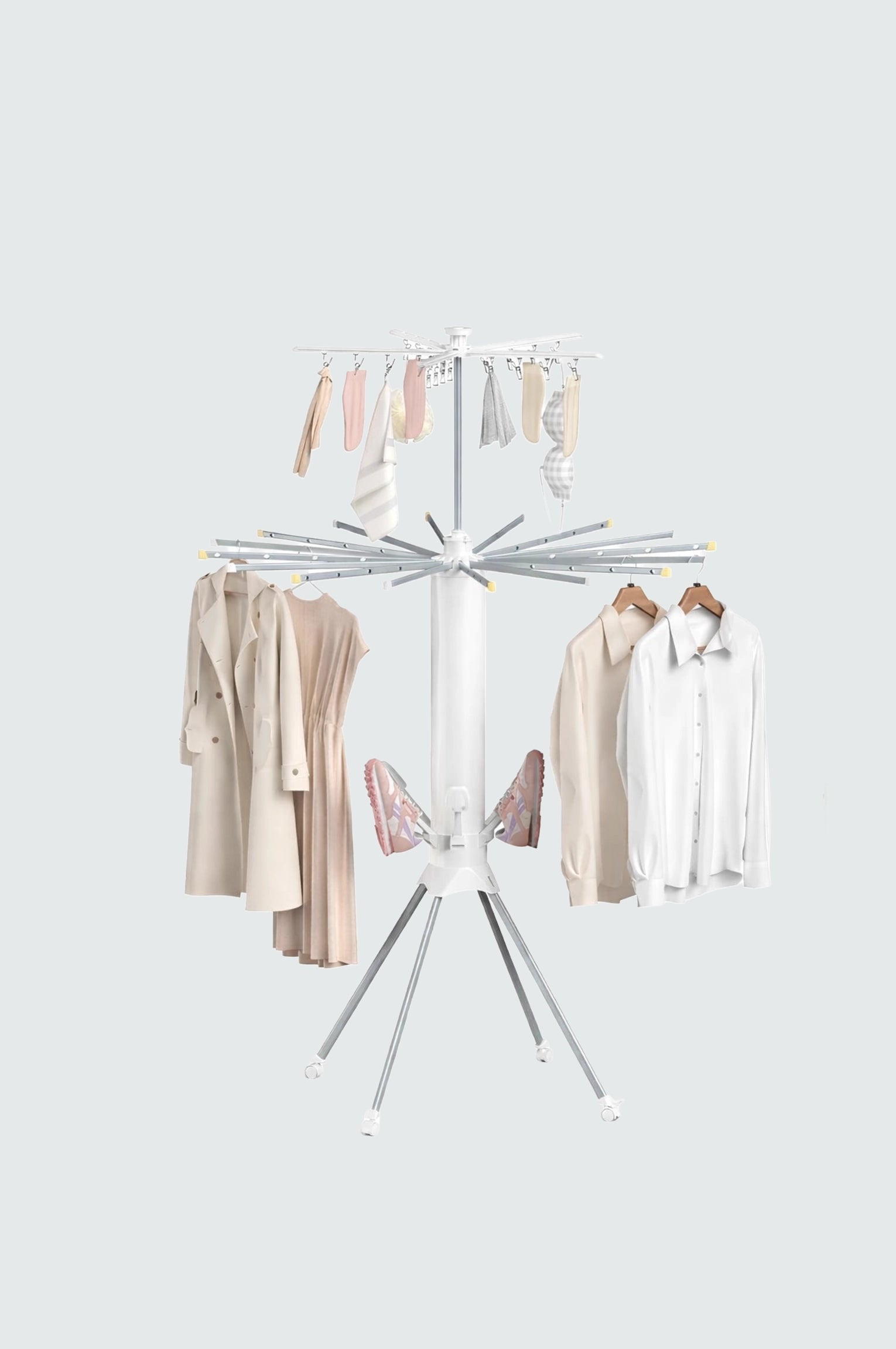 Tripod cloth stand