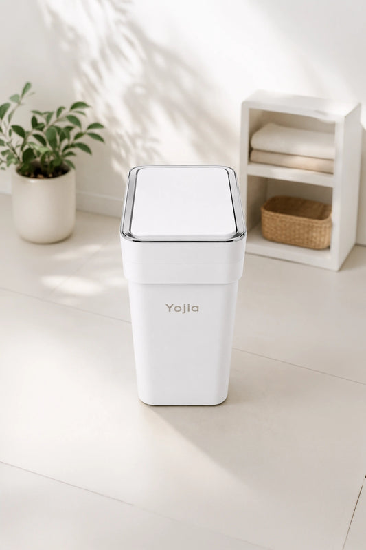 JM Dustbin White Square