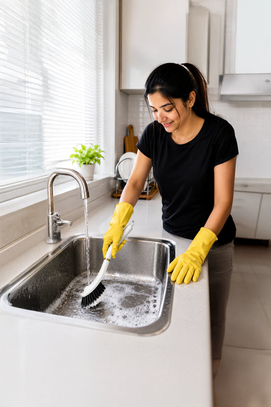 Sink brush white