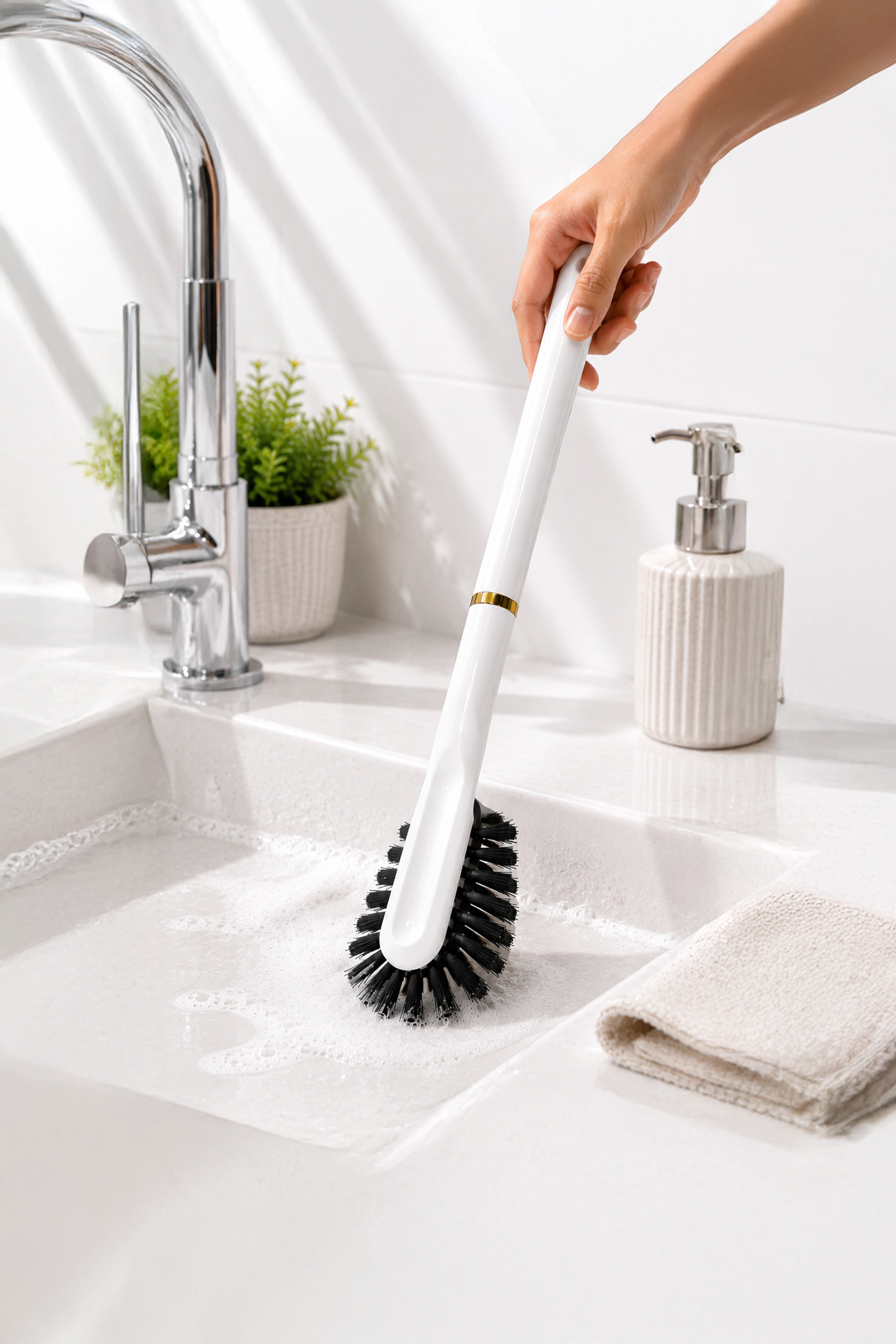 Sink Brush White Oval