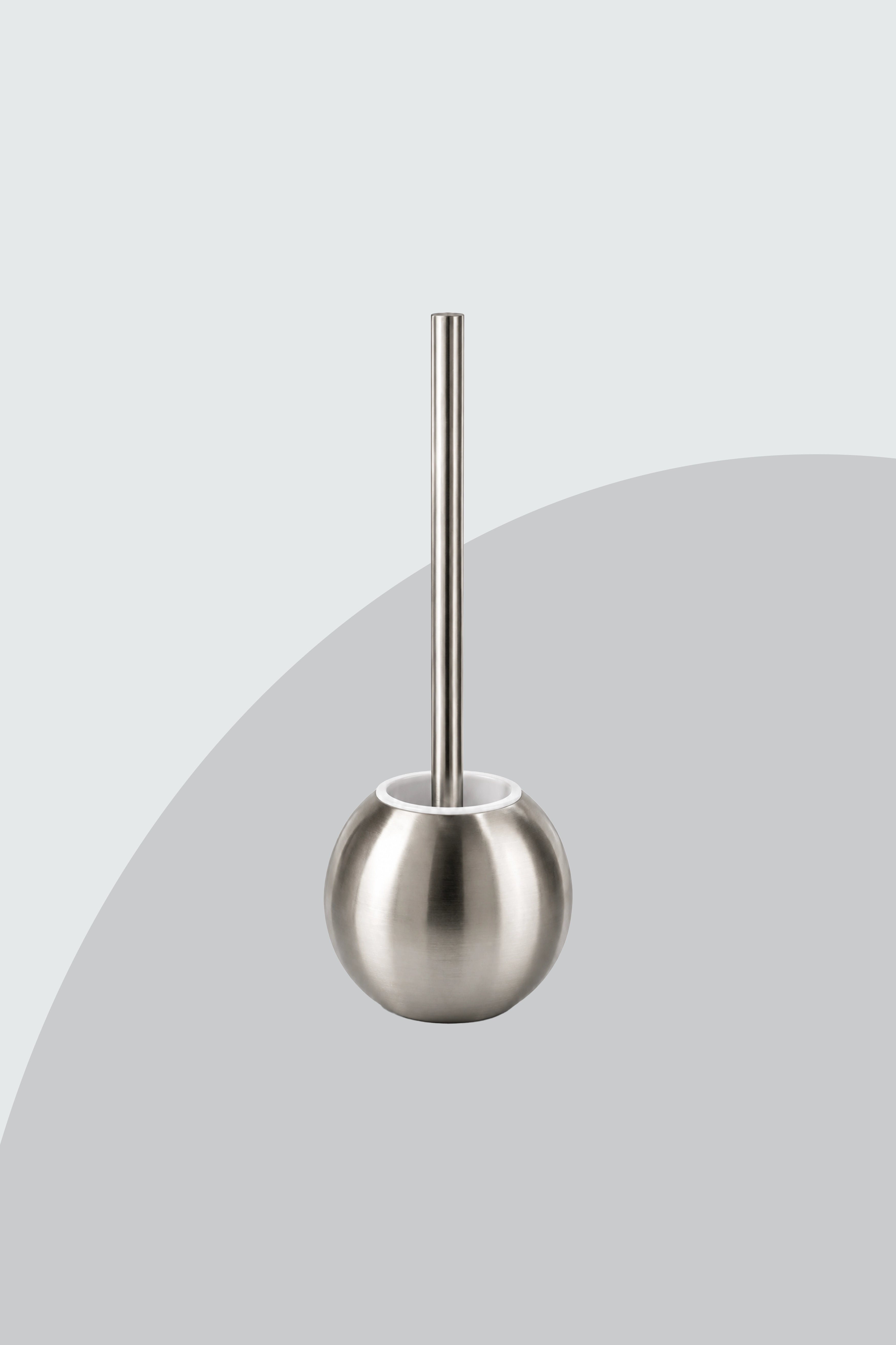 Stainless Steel Toilet Brush with Container
