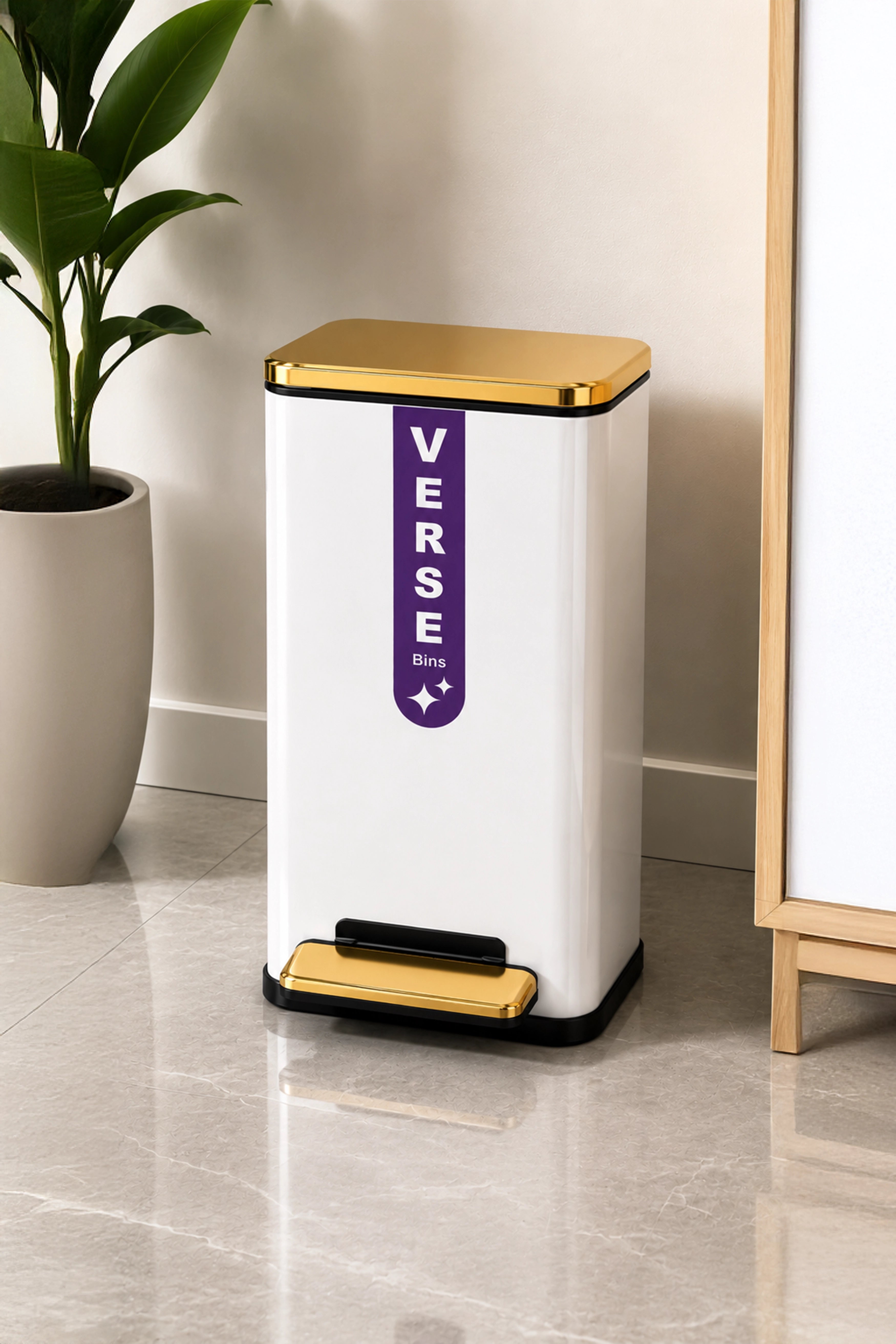 Verse Dustbin White