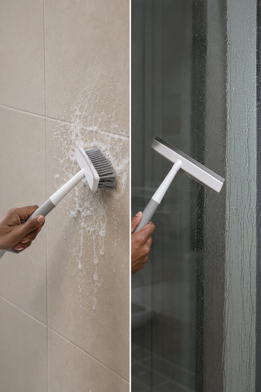 Wiper with brush
