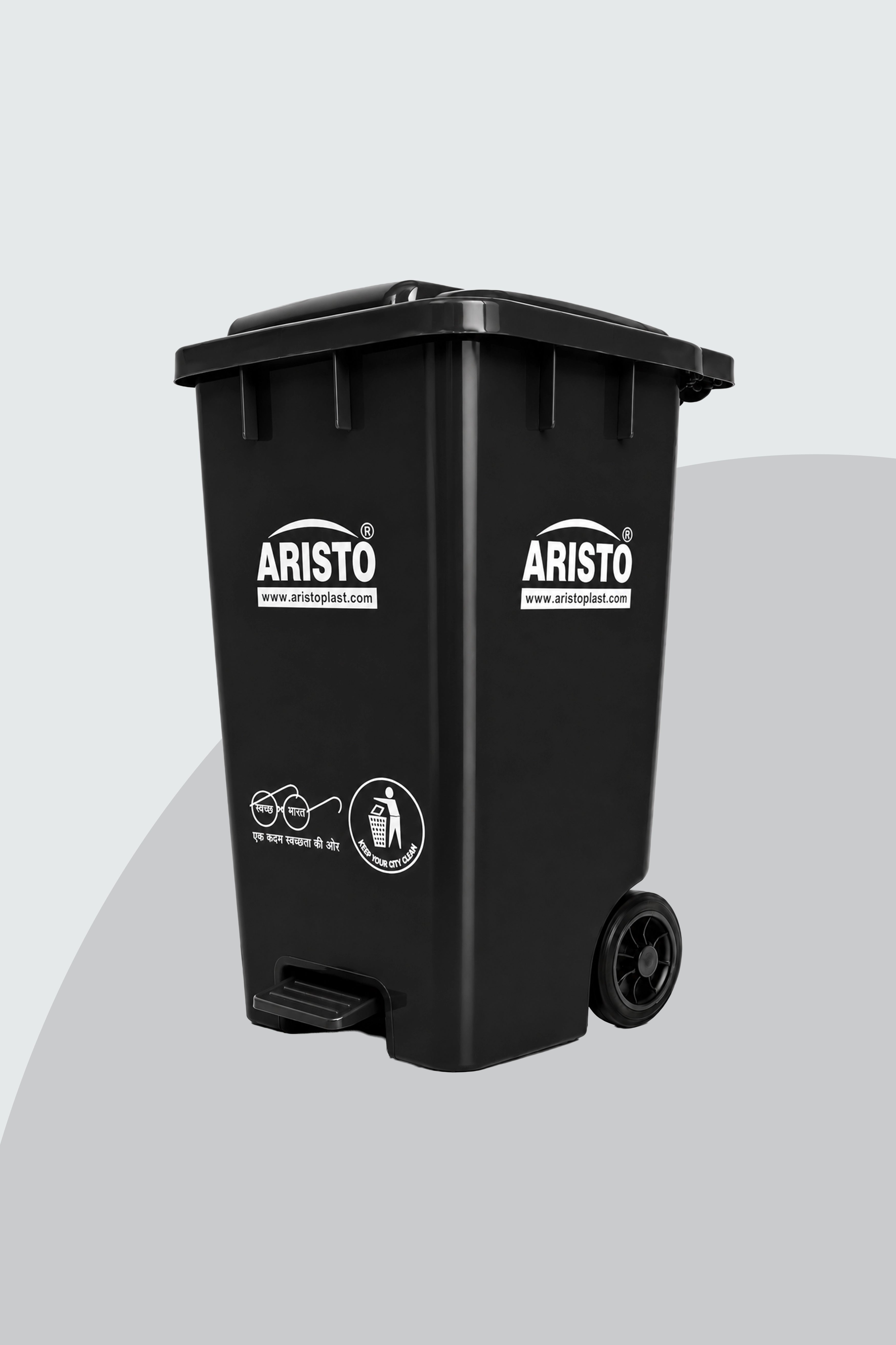 Aristo Wheel Dustbin 65 Litre
