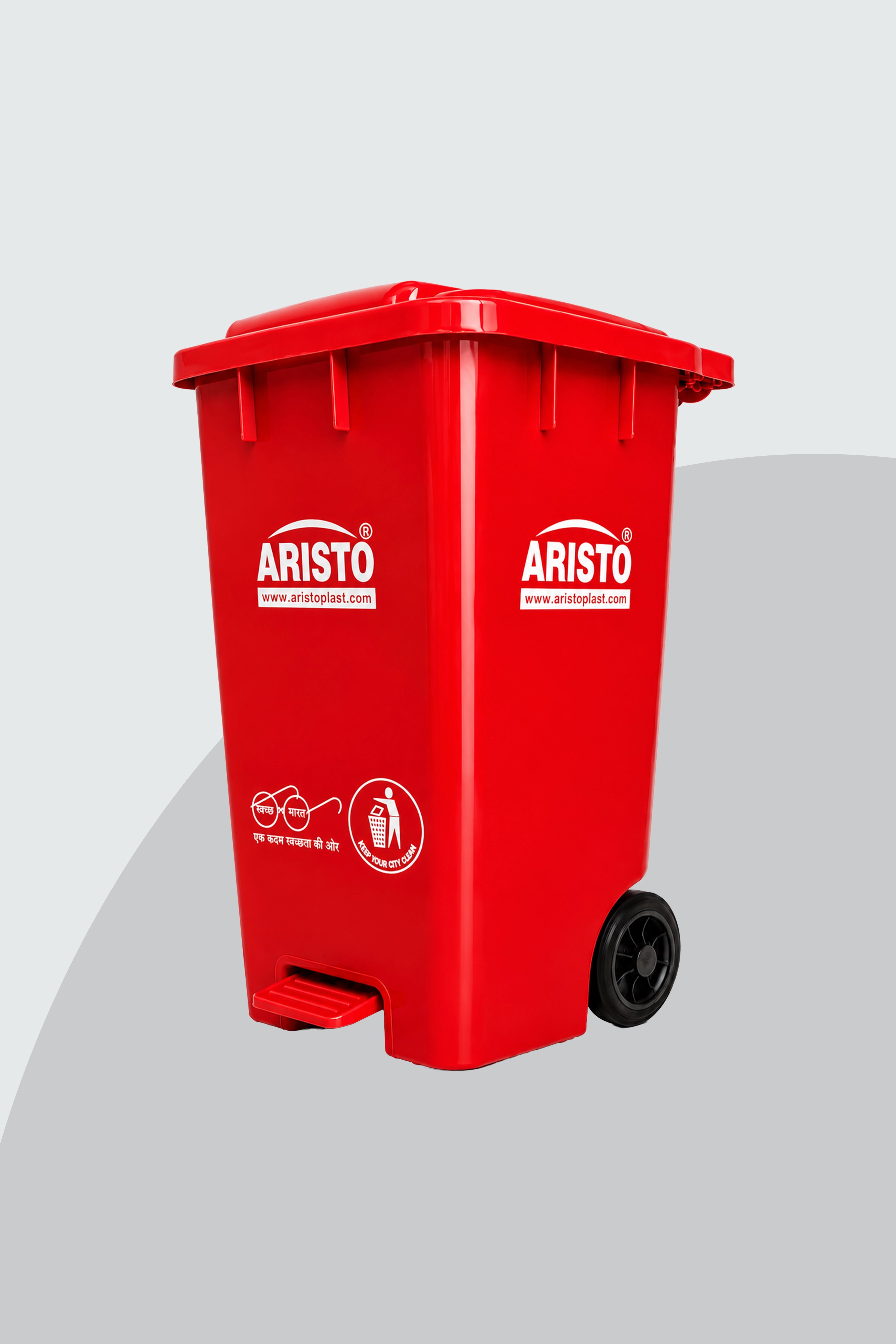 Aristo Wheel Dustbin 65 Litre
