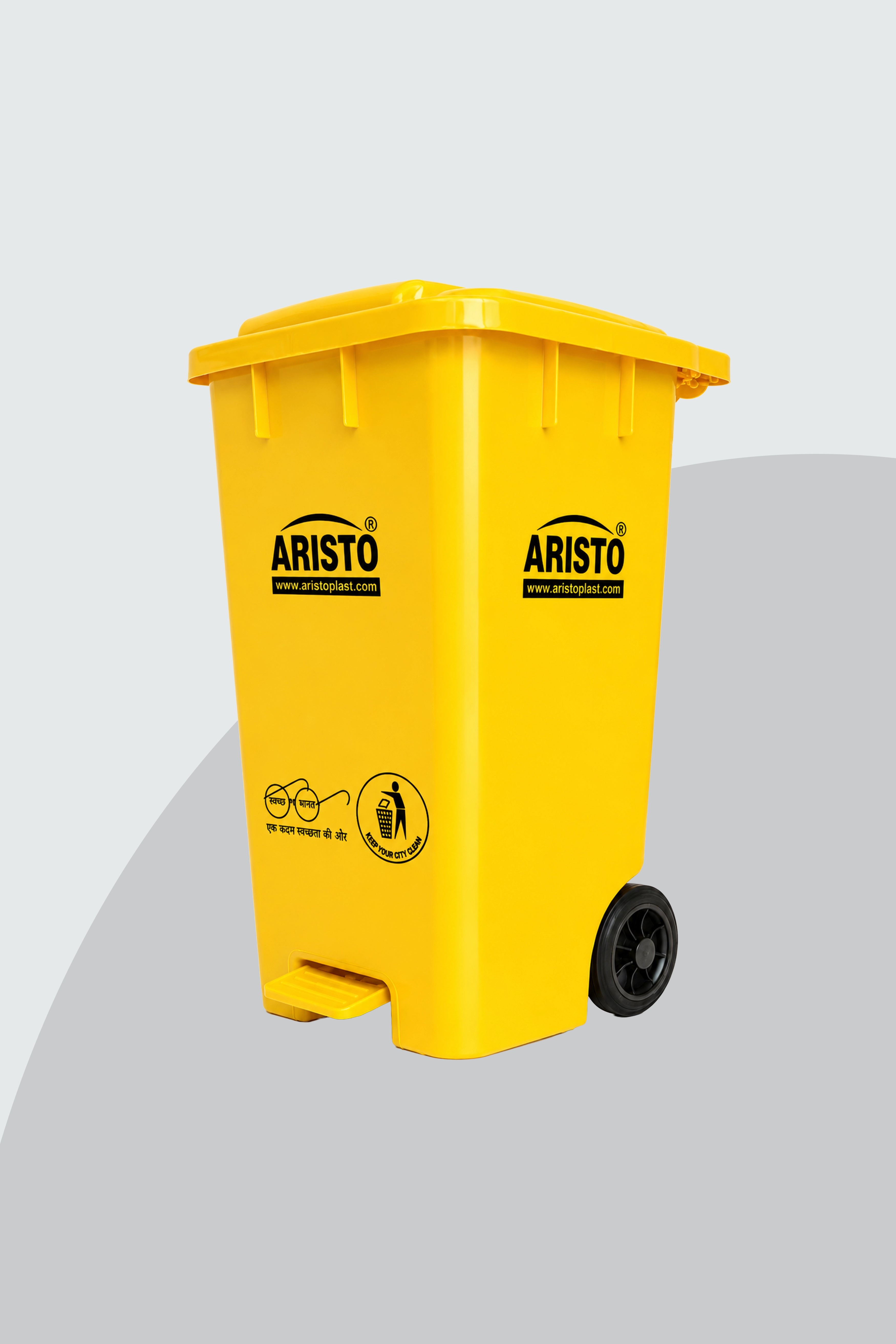 Aristo Wheel Dustbin 65 Litre