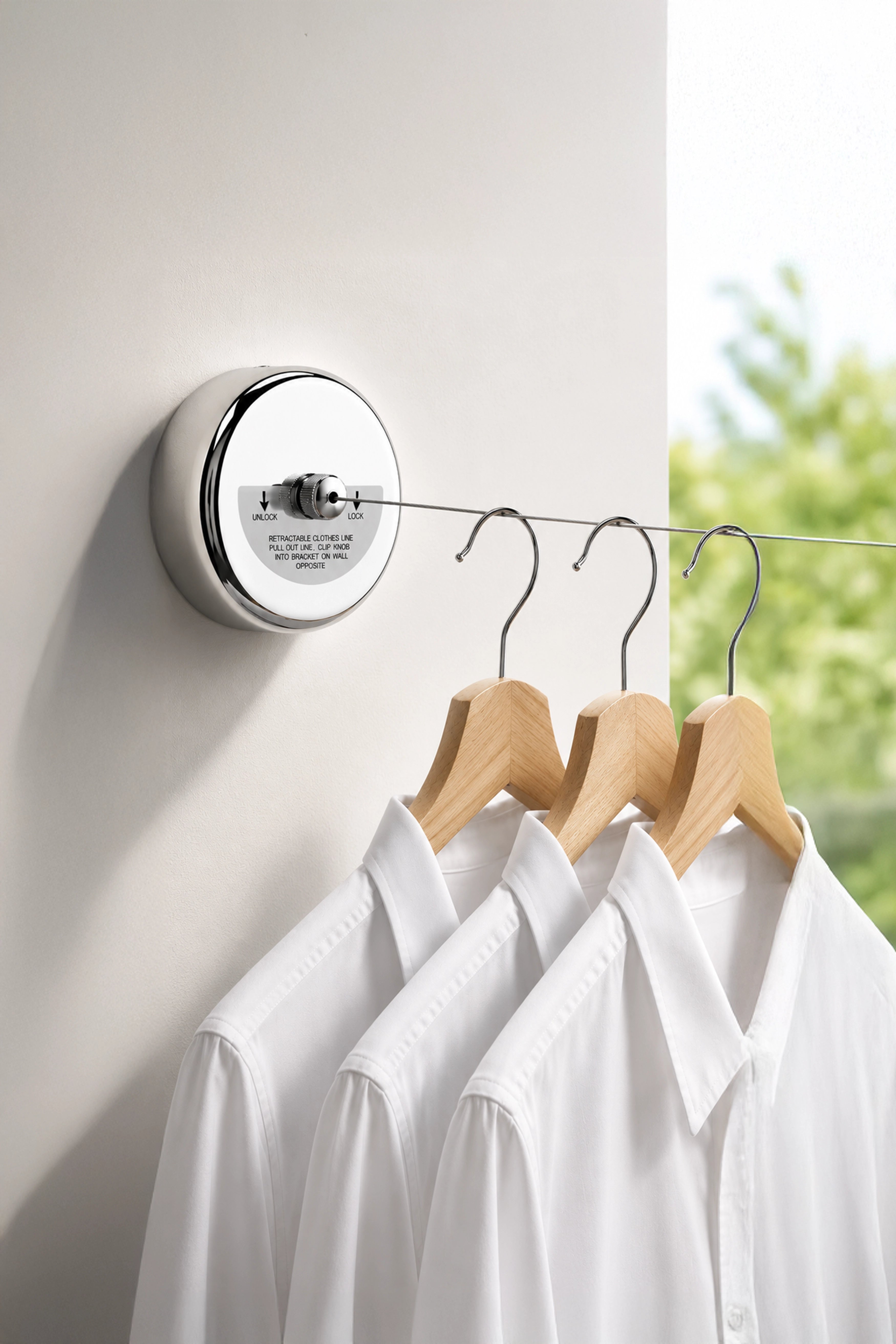 Retractable cloth line