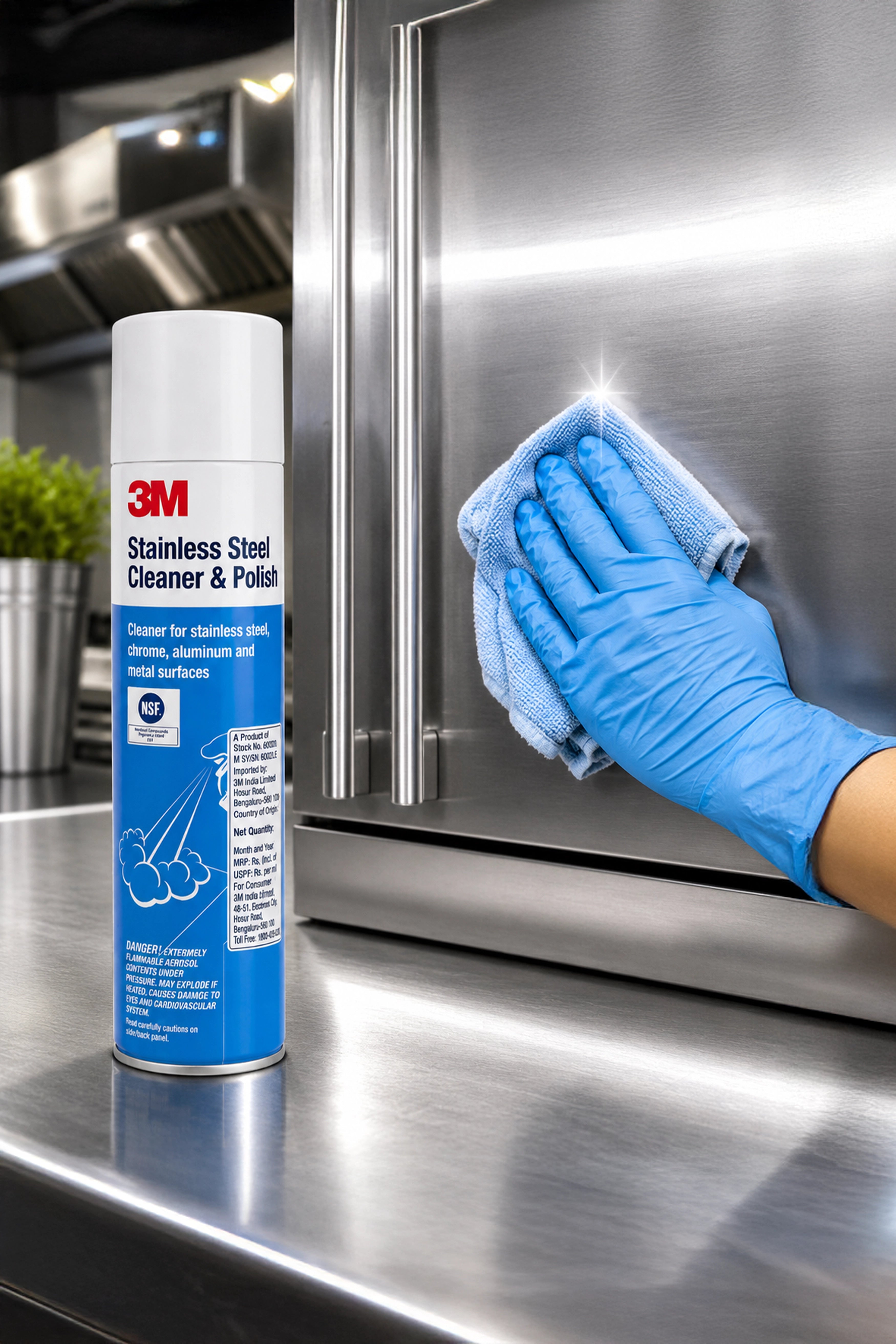 3M Stainless Steel Cleaner & Polish Liquid 1480